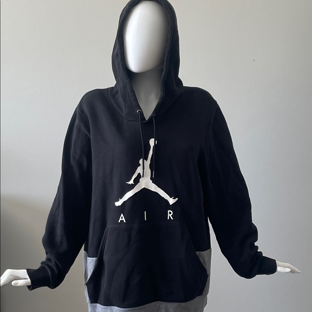 Nike Black and Gray Hoodie